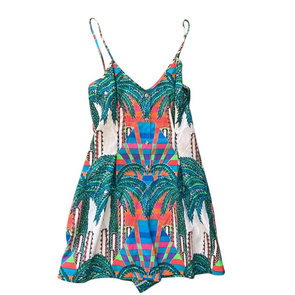 Mara Hoffman Multicolor Mirage Print‎ Romper Size 4 - Picture 6 of 15